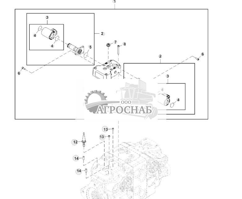 Комплект электрического распределителя регулирования рабочего объема, 24 В - ST880611 35.jpg